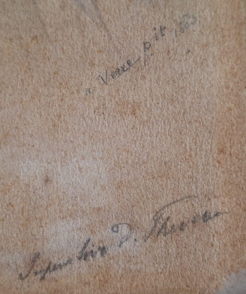 assinatura e inscrição